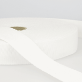 Solid Plain Cotton Webbing: 25 mm wide bag strapping. 20 colours. Per metre.