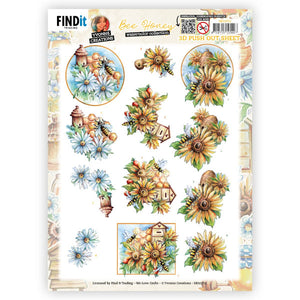 Yvonne's Creations - Bee Honey - Hive Die Cut Decoupage