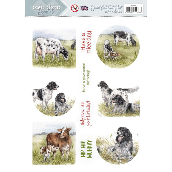 Card Deco - Farm Animals
