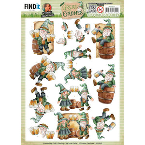 Great Gnomes Die Cut Decoupage - Party Gnomes