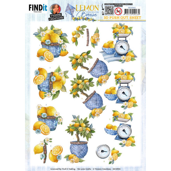 Lemon Breeze  Die Cut Decoupage - Lemon Tree