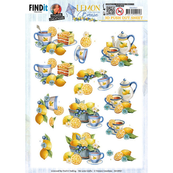 Lemon Breeze  Die Cut Decoupage - Lemon Tea