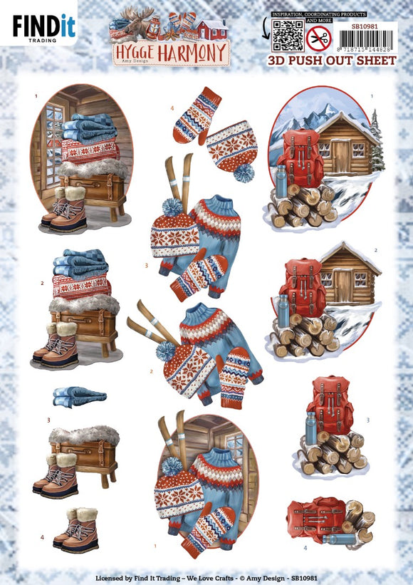 Hygge Harmony Die Cut Decoupage - Mountain