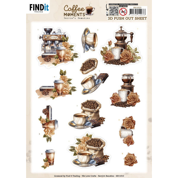 Coffee Moments Die Cut Decoupage - Coffee Machine – Add Some Sparkle