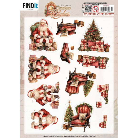 Timeless Christmas Die Cut Decoupage - Tree