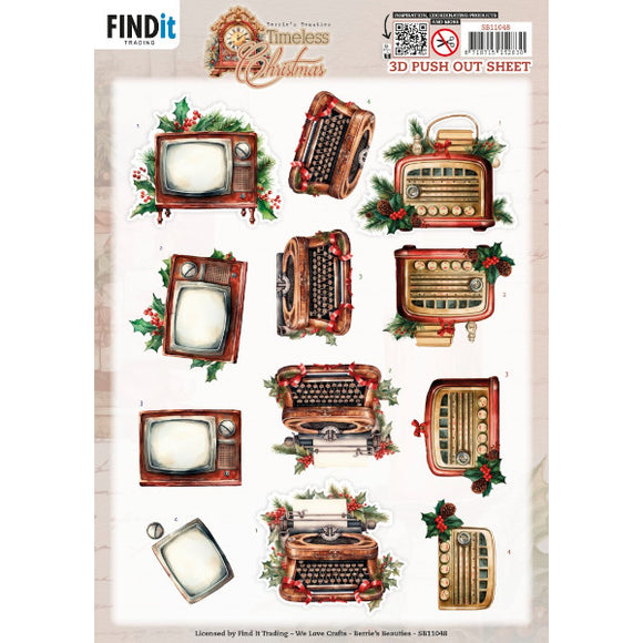 Timeless Christmas Die Cut Decoupage - Devices