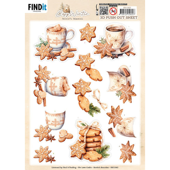 Cosy Winter Die Cut Decoupage - Cosy Cookies