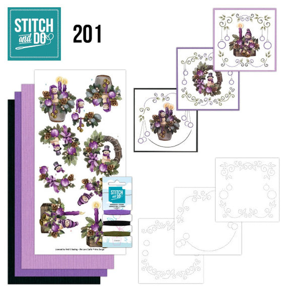 Stitch & Do Kit 201 - Purple Christmas