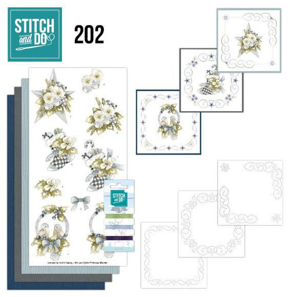 Stitch & Do Kit 202 - Christmas Blues