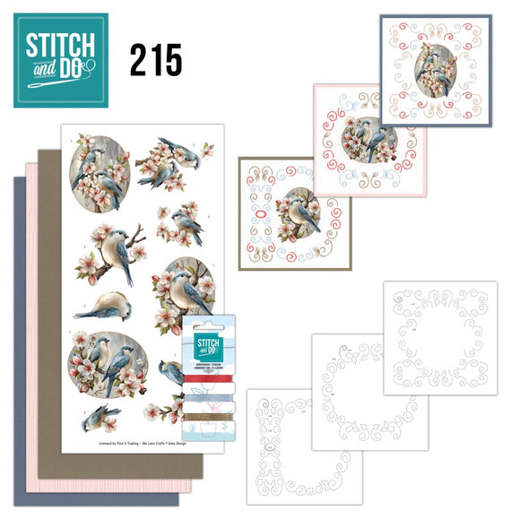 Stitch & Do Kit 215 - Blue Birds