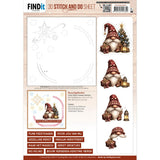 3D Stitch & Do Sheet - Berries Beauties - Gnomie Holidays 1