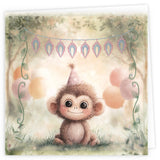 Stitch & Do Cards - 35 - Birthday Monkey