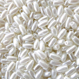 Acrylic Pearl Rice Beads 3x6mm pack of 200 - Choice of Colours