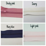 Nylon Closed End Auto-lock Zips 4in, 8in (20cm) 10in (25cm). Dressmaking, crafts.