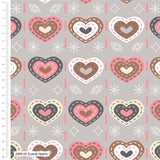 Scandi Sweet Treats Christmas fat quarter 5 pk bundle 45 x 55cm 100% cotton