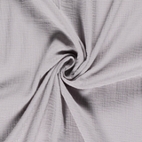 Solid Plain double gauze muslin 100% cotton fabric. Various colours.