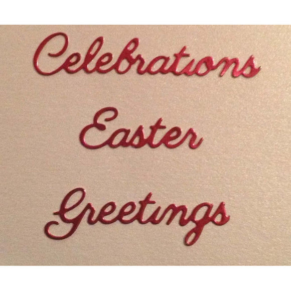Words Die Set - Celebrations, Easter, Greetings