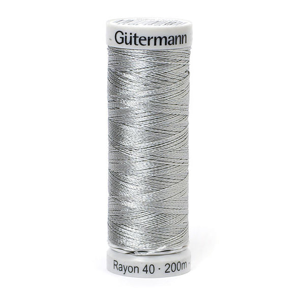 Gutermann Rayon 40 Thread Light Grey