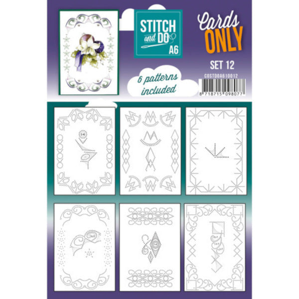 Stitch & Do Card Only A6 Set 12 – Add Some Sparkle