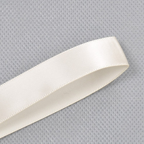 Double Faced Satin Ribbon 028 Antique White