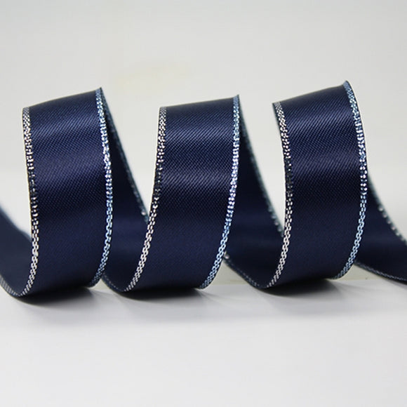 Navy Blue Satin Ribbon