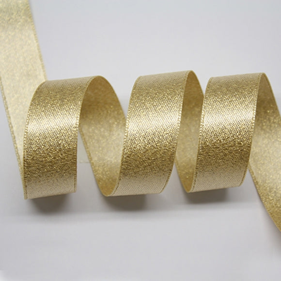 Gold Purl Satin Ribbon 824 Buttermilk Gold