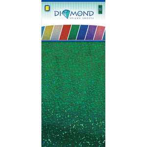 Diamond Effect Smooth Adhesive Sheets Green