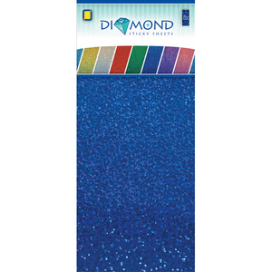 Diamond Effect Smooth Adhesive Sheets Blue