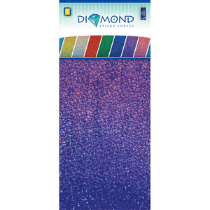 Diamond Effect Smooth Adhesive Sheets Purple