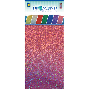 Diamond Effect Smooth Adhesive Sheets Pink