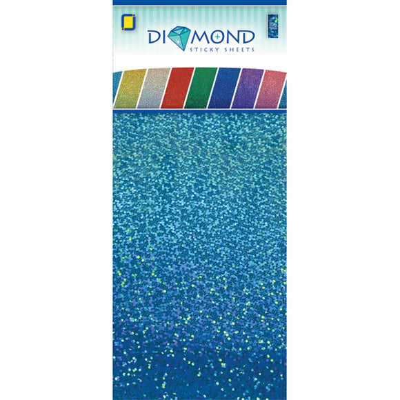 Diamond Effect Smooth Adhesive Sheets Turquoise