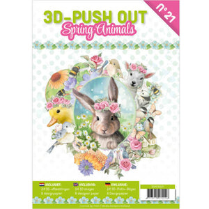 Spring Animals Decoupage & Backing Paper Book
