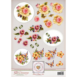 Ann's Paper 3d Decoupage Sheet - Spring Flowers