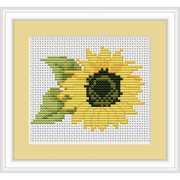 Sunflower Mini Counted Cross Stitch Kit