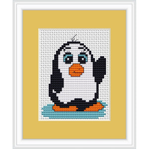 Penguin Mini Counted Cross Stitch Kit