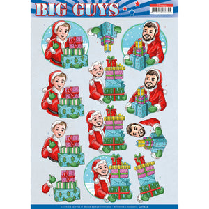 Big Guys - Christmas Decoupage Sheet