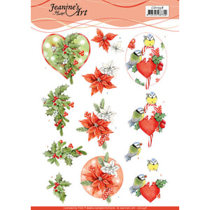 Jeanine's Art - Red Holly Berries Decoupage Sheet