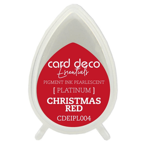 Platinum Pearlescent Ink Pad Christmas Red