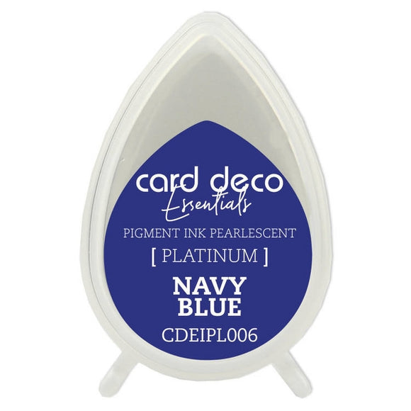 Platinum Pearlescent Ink Pad Navy Blue
