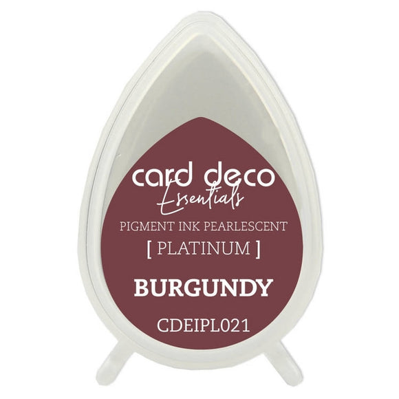 Platinum Pearlescent Ink Pad Burgundy