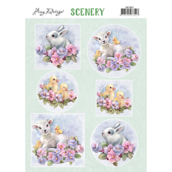 Push Out Scenery - Amy Design - Spring Animals