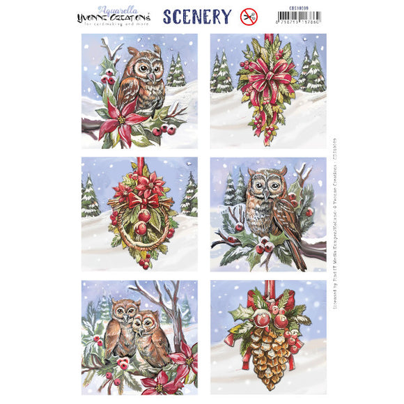 Push Out Scenery - Yvonne Creations - Aquarella - Christimas Miracle Squares