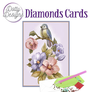 Dotty Design Diamond Cards - Bird & Flower (A6)
