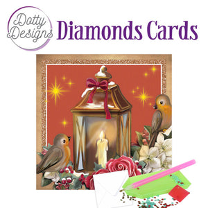 Dotty Design Diamond Cards - Christmas Lantern (Square)
