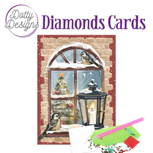 Dotty Design Diamond Cards - Christmas Window (A6)