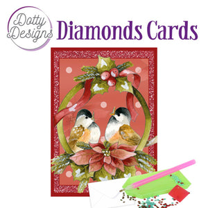 Dotty Design Diamond Cards - Birds in Pendant (A6)