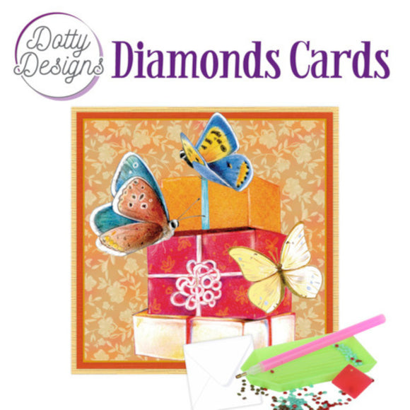 Dotty Design Diamond Cards - Presents (Square)
