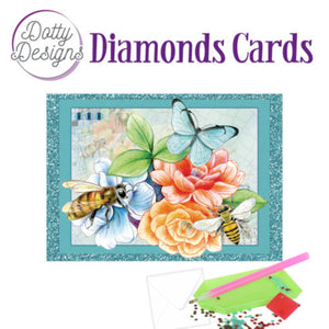 Dotty Design Diamond Cards - Bees & Butterflies (A6)