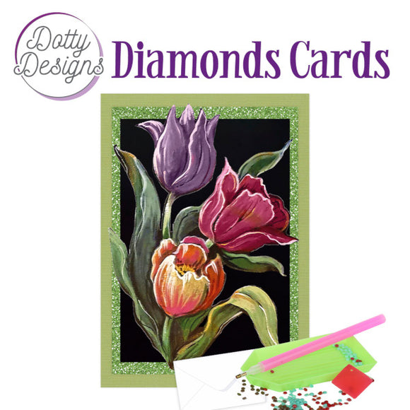 Dotty Design Diamond Cards - Tulips (A6)