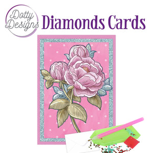 Dotty Design Diamond Cards - Old Pink Peony (A6)